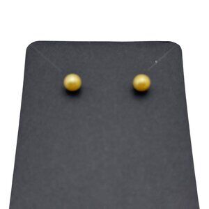 Faux Pearl Stud Earrings Minimalist Round Classic Design